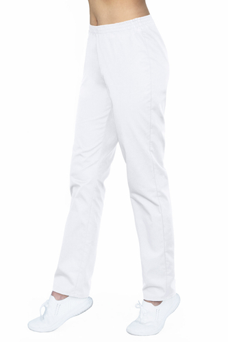 Scrubs pants with an elastic waist SC4-B, white