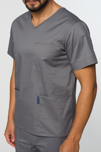 Scrubs top STRETCH, turquoise, BE6-T