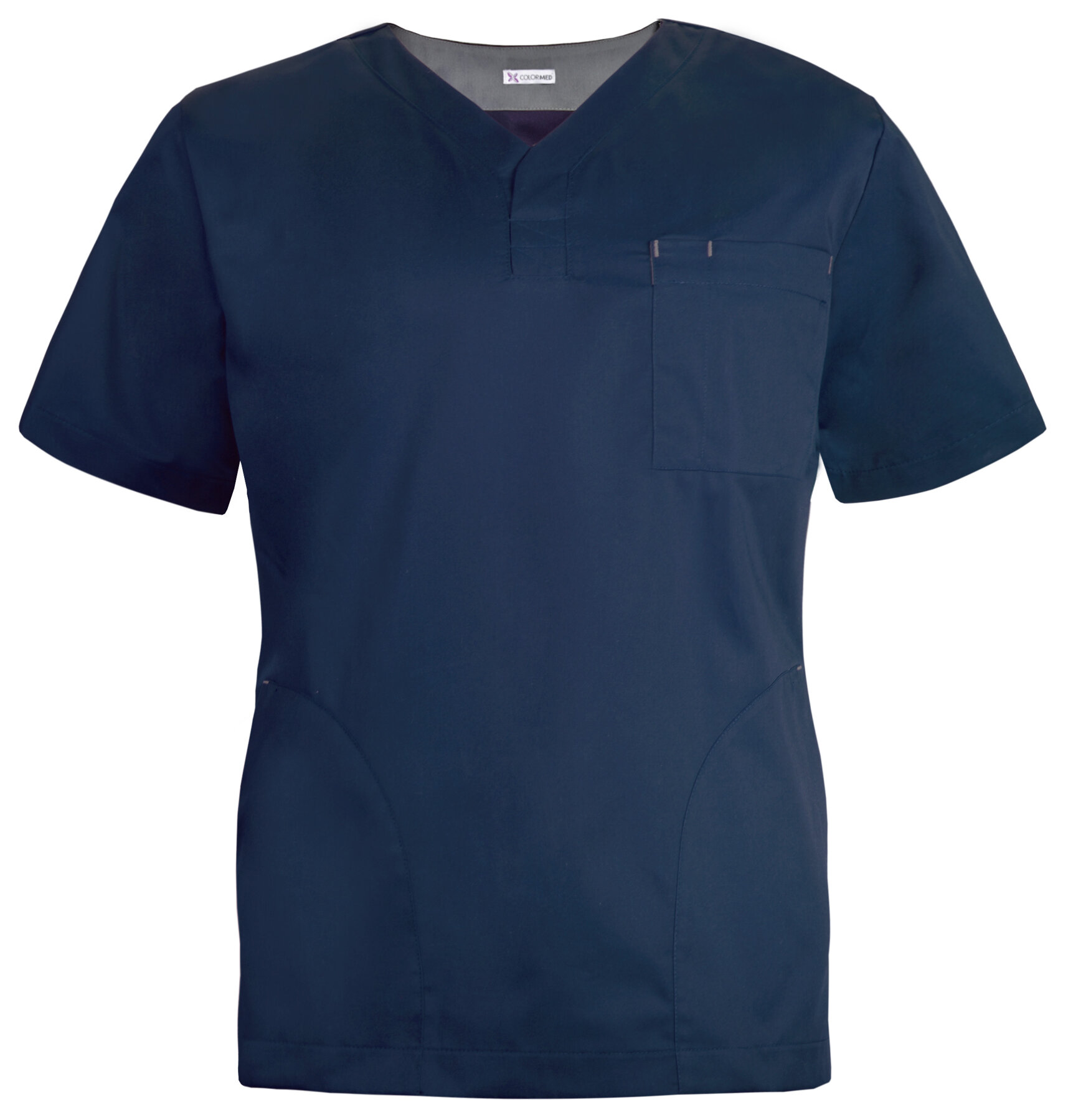 Men's scrubs top MB2-G, navy blue | Medical clothes COLORMED