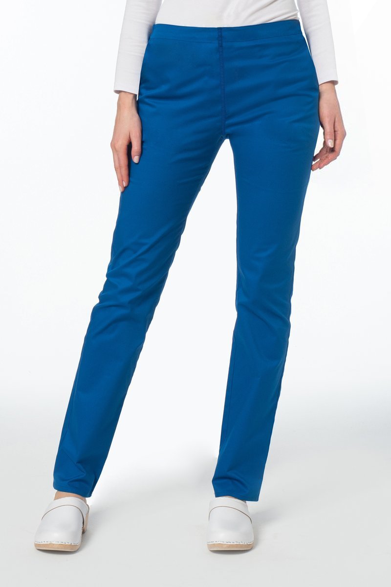 Slim fit scrubs pants SOFT STRETCH, blue sapphire , SE2-N2 | Medical ...