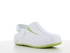 CARINNE ESD medical boots, OXYGRIP, white + lime