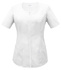 Scrubs jacket with a zipper ZC1-B, white