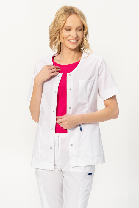 Żakiet medyczny / kosmetyczny Stretch Colormed, biały, ZE6-B