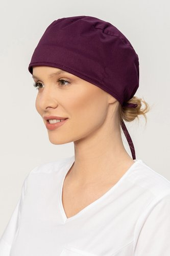 Surgical cap STRETCH, burgundy, CE1-Bu