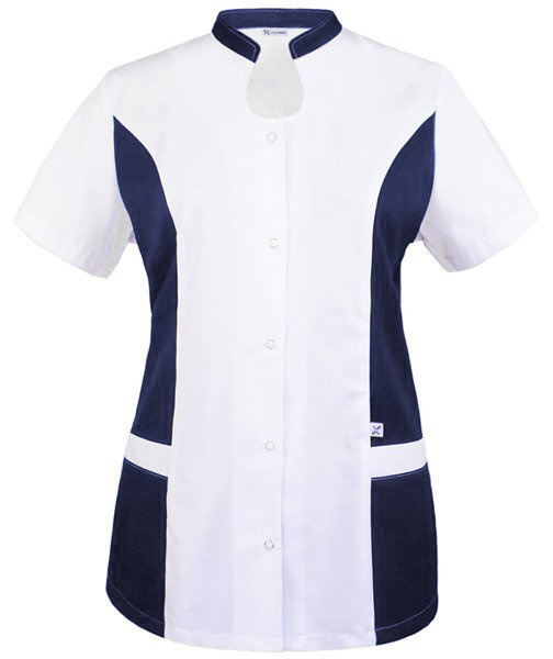 Medical Women's white / navy blue Jacket ZC3 