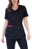 Scrubs medyczny / Komplet medyczny damski Colormed Soft Stretch Premium, czarny + fuksja, XE4-C