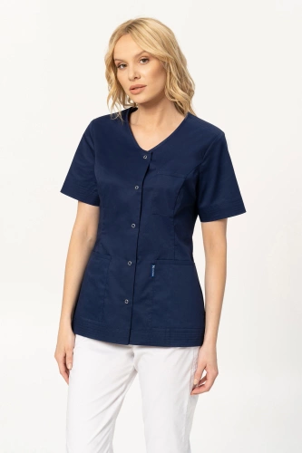 Medical jacket STRETCH, white, ZE6-B'