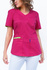 Scrubs medyczny / Komplet medyczny damski Colormed Soft Stretch Premium, fuksja + limonka, XE4-F