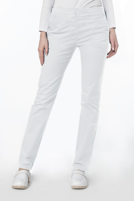 Slim fit scrubs pants SOFT STRETCH, white, SE2-B