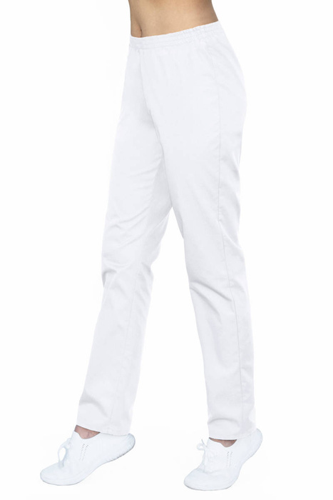 Scrubs pants with an elastic waist SC4-B, white