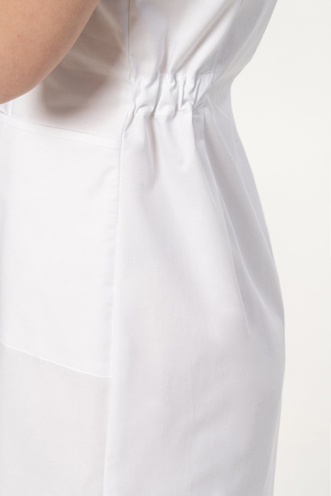 Sukienka medyczna Colormed Stretch, biała, SKE6-B, bawełna +