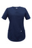 V-neck scrubs top, dark blue, BC3-G