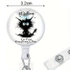  Funny ID tag with the Black Cat