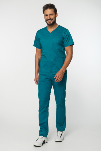 Scrubs medyczny / Komplet medyczny męski: bluza + bojówki Colormed Stretch MXE6, różne kolory
