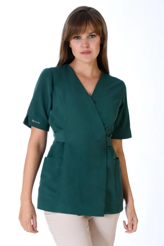 PRO-FLEX medical tunic, deep green, TF1-Zi