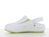 CARINNE ESD medical boots, OXYGRIP, white + lime