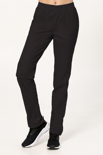 Spodnie medyczne Stretch, z gumą w pasie, Colormed, czarne, SE7-C bawełna +