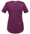 V-neck scrubs top, plum, BC3-SL