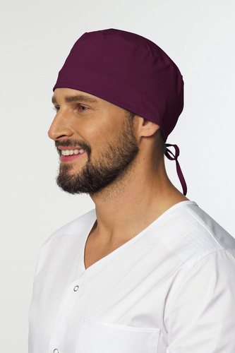 Surgical cap STRETCH, burgundy, CE1-Bu