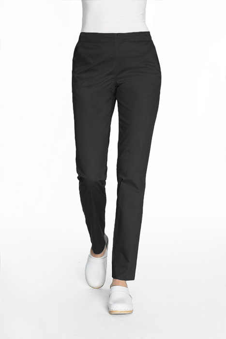 Slim fit scrubs pants SOFT STRETCH, black, SE2-C