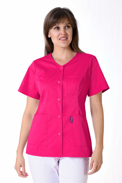 Żakiet medyczny Colormed Stretch, kolor amarant, ZE6-F', bawełna +