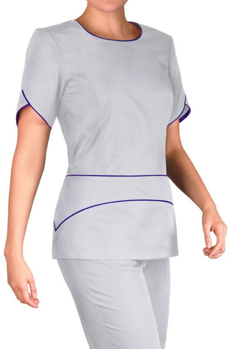 Scrubs top BW1-JS, light grey