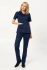 Scrubs / komplet medyczny - bluza + spodnie w gumę Colormed  Stretch XE7-G', granatowy, bawełna +