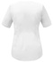 V-neck scrubs top, white, BC3-B