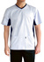 Men's scrubs top with elastic panels MBE1-B, white