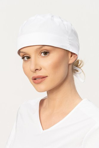 Surgical cap STRETCH, white , CE1-B