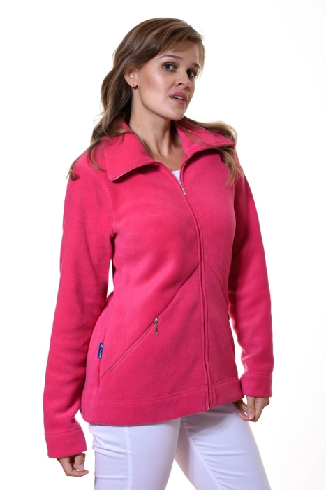 Ladies' fleece sweatshirt - fuchsia, P1-F