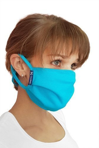 Streetwear protective mask, turquoise