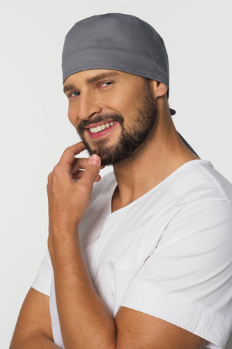Czepek medyczny Stretch Colormed, szary, CE1-S