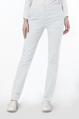 Slim fit scrubs pants SOFT STRETCH, white, SE2-B