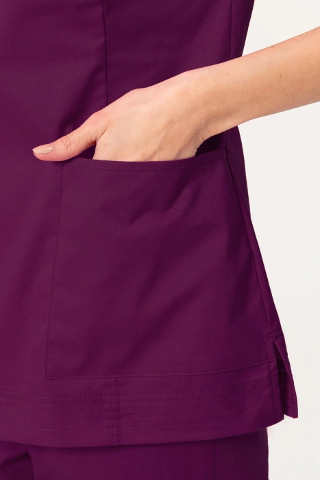 Żakiet medyczny Colormed Stretch, śliwka, ZE6-SL, bawełna +