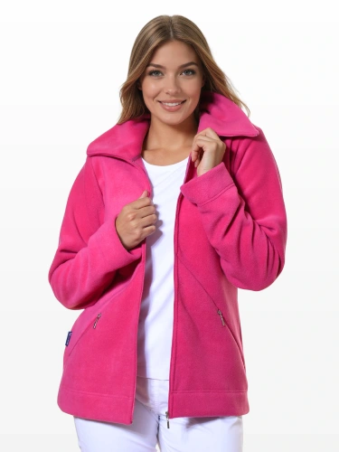 Ladies' fleece sweatshirt - fuchsia, P1-F