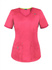 Scrubs top with an ELASTIC BACK BE3-K, coral red