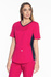 Scrubs top with ELASTIC SIDE PANELS BE1-F, fuchsia