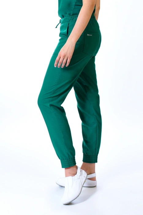 Women's medical joggers - Pro-Flex - green - SF2-Zi