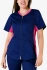Scrubs jacket with ELASTIC SIDE PANELS ZE1-F, fuchsia