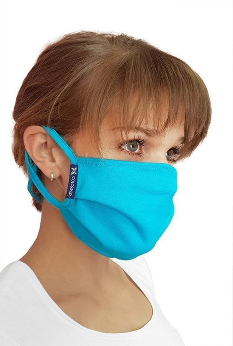 Streetwear protective mask, turquoise