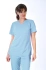 Women's medical blouse - PRO FLEX - blue - BF2-Bl