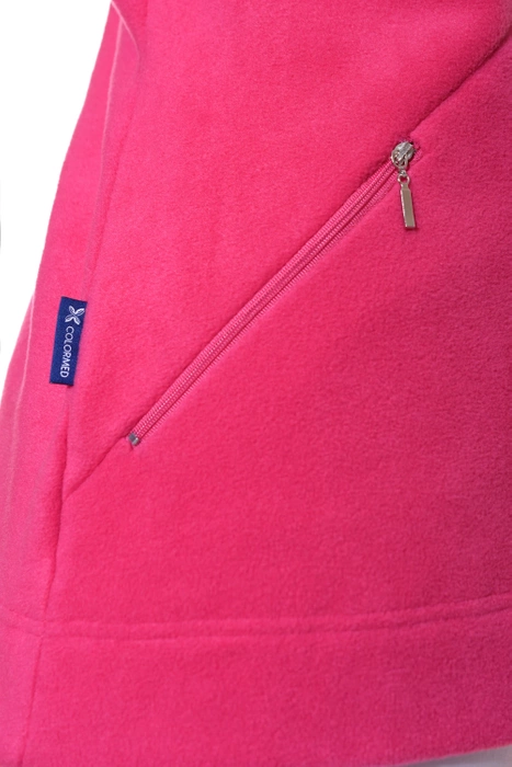 Ladies' fleece sweatshirt - fuchsia, P1-F