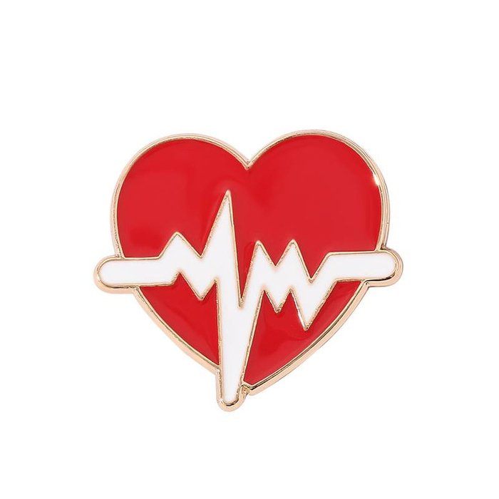 Beating heart pin