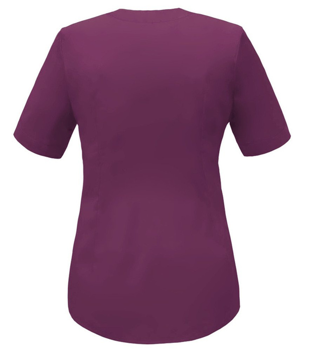 V-neck scrubs top, plum, BC3-SL