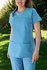 Women's medical blouse - ENERGY FLEX - light blue - BF1-BL