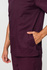 Men's scrubs top MB2-Bu, burgundy