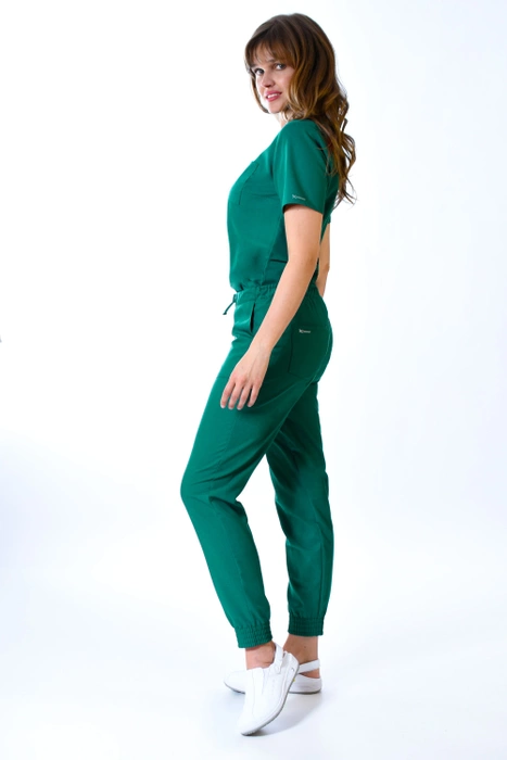 Women's medical joggers - Pro-Flex - green - SF2-Zi