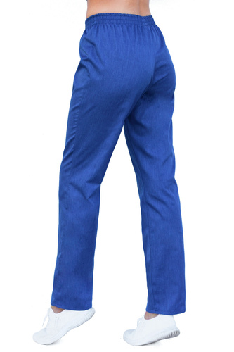 Scrubs pants with an elastic waist SC4-Nn, blue melange