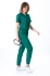 Women's medical blouse - PRO FLEX - green - BF2-Zi